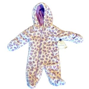 Purple/White Leopard Print Bunting